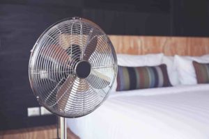 fan inside bedroom
