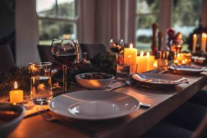 setting the table for the holidays