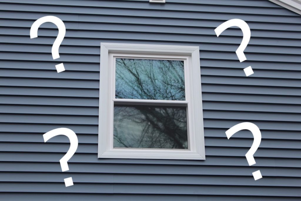 Question Marks Over Vinyl Double Hung Replacement Home Window Fairfield Connecticut