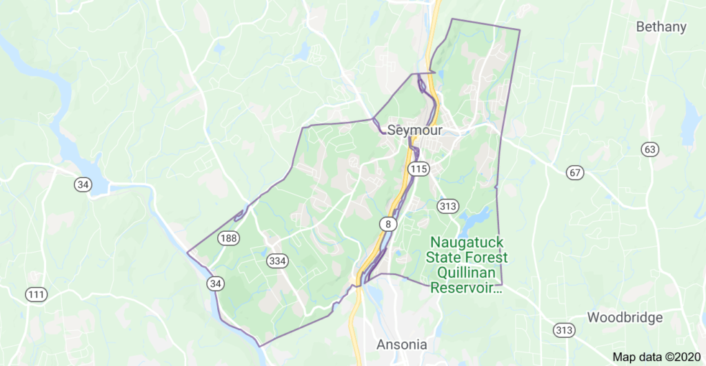 Map of Seymour Connecticut