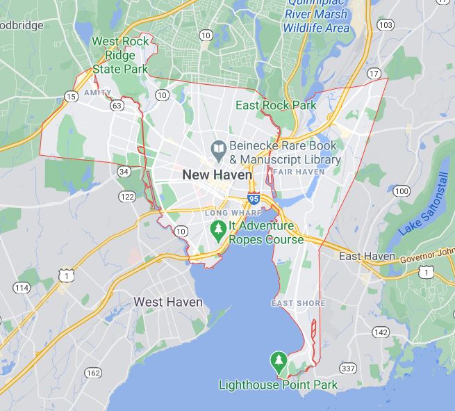 Map Of New Haven CT