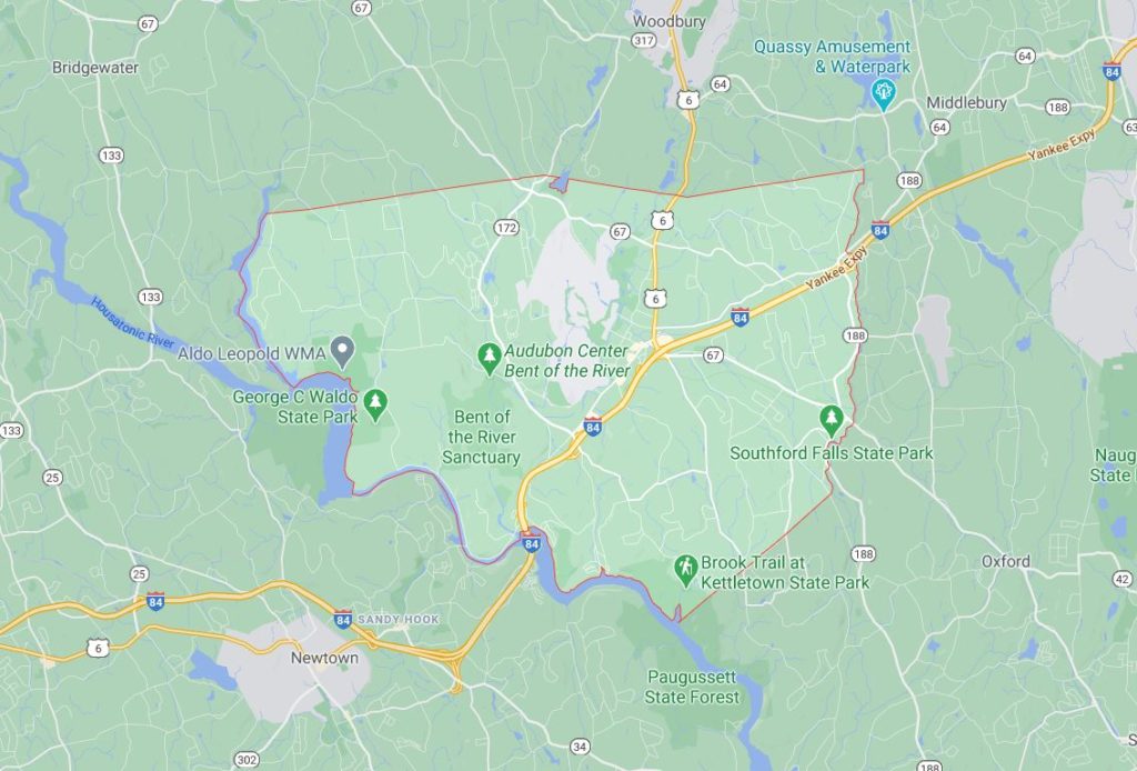 Map Of Southbury Connecticut