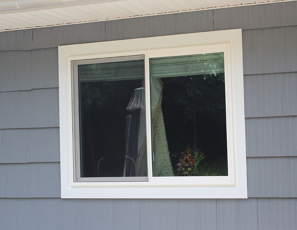 replacement vinyl 2 lite slider, Installed by AWS in the Hartford county area (CT)