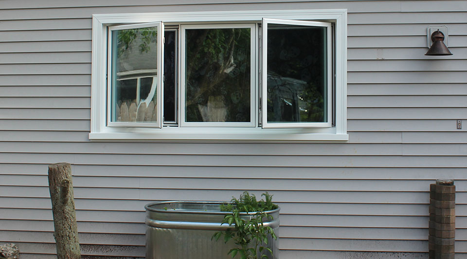 Awning windows, garden windows, and basement hopper windows in the Madison, CT area.