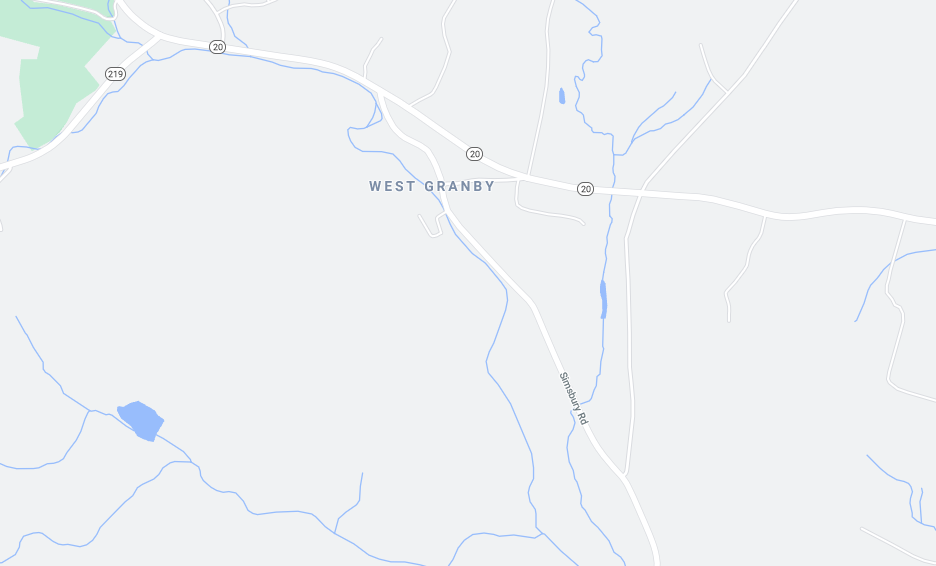 map image of west granby ct