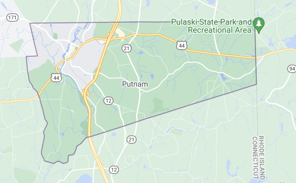 Putnam, CT Map