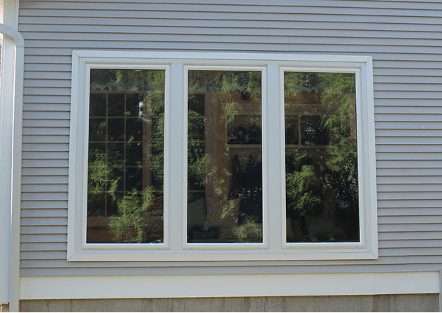 Three pane window on East Lyme house