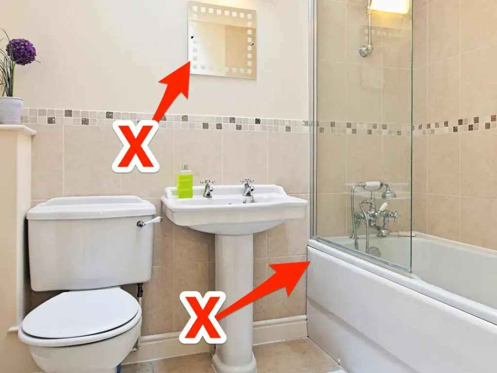 what not to do for your bathroom layout